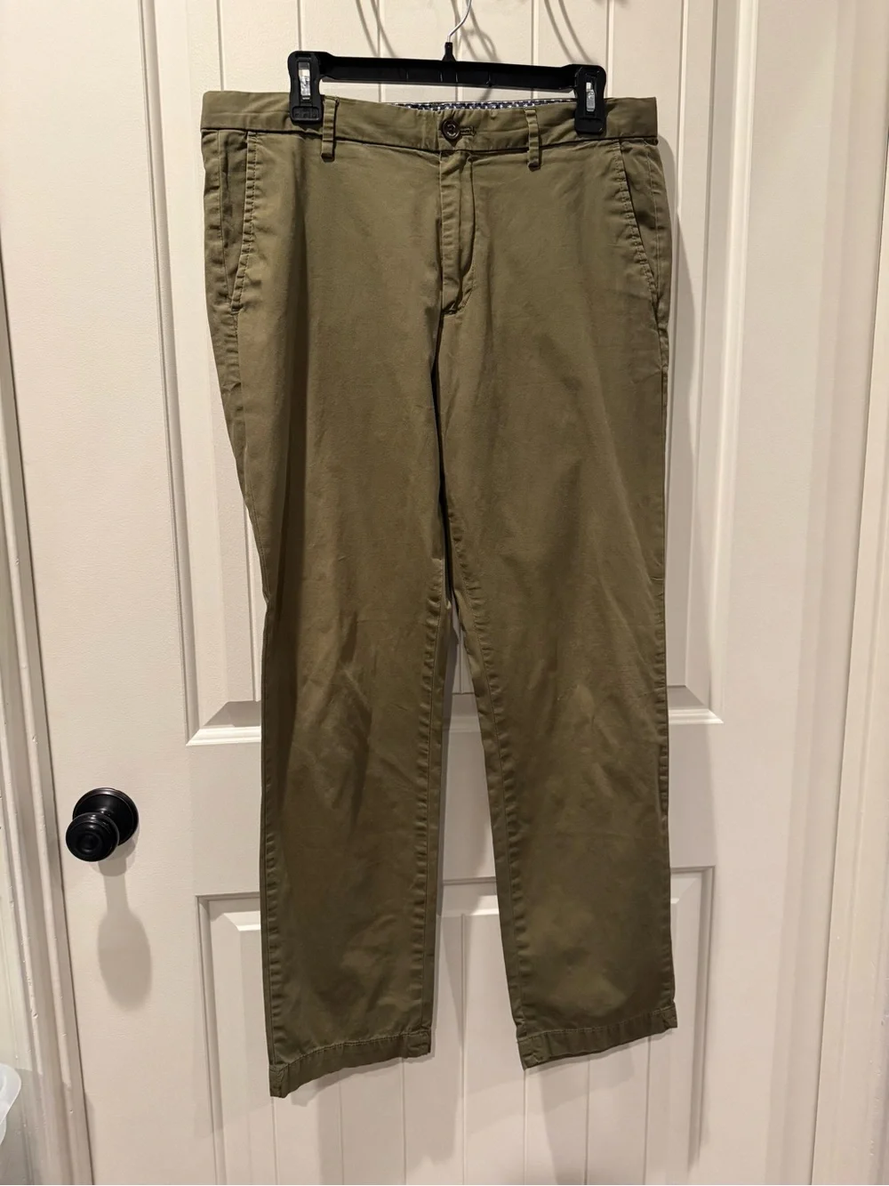 Banana Republic Aiden Slim Fit Chino Pants Olive Green 33x32
